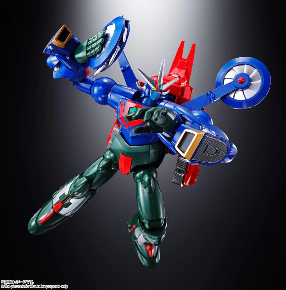 TAMASHII NATIONS Chogokin Damashii Getter Robo Go 180mm ABS PVC Painted Action Figure GX-96 Approx. & Die-cast &