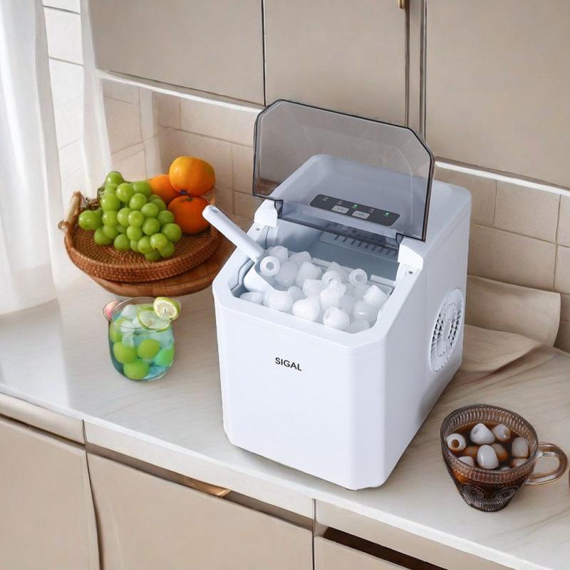 Компактный автоматический льдогенератор для дома, общежития или использования на открытом воздухе – Идеально для магазинов молочного чая и круглых кубиков льда
