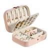 Double Jewelry Box Large Capacity Leather Jewelry Storage Box with Lock Earrings Jewelry Ring Necklace Bracelet Storage Box