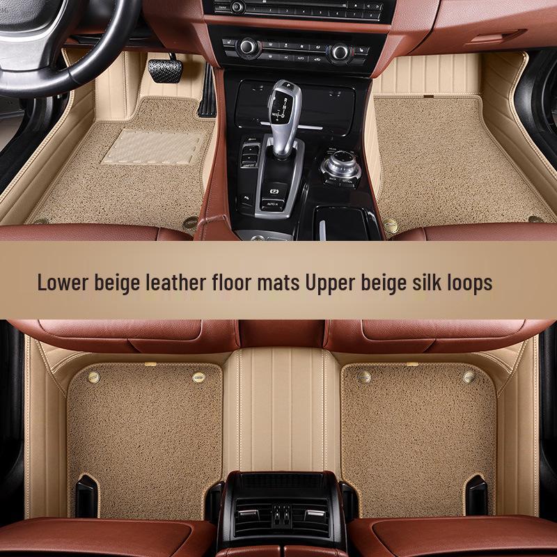 Коврики на пол из натуральной кожи для 22 моделей VW: Magotan, Tiguan L, Teramont X, Passat - Полное покрытие.