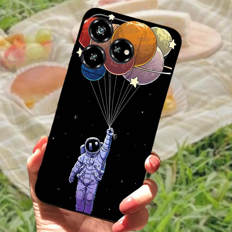 For ZTE Blade V60 Coque Case Nubia V60 Phone Protective Soft Silicone Funda Cover For ZTE Axon 60 4G Z2356 Bumper Fashion Floral