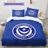 Pompey logo Bedding Quilt Set Quilt Cover Pillowcase Home Decoration Birthday Gift (1 * duvet cover + 2 * pillowcase, without core)