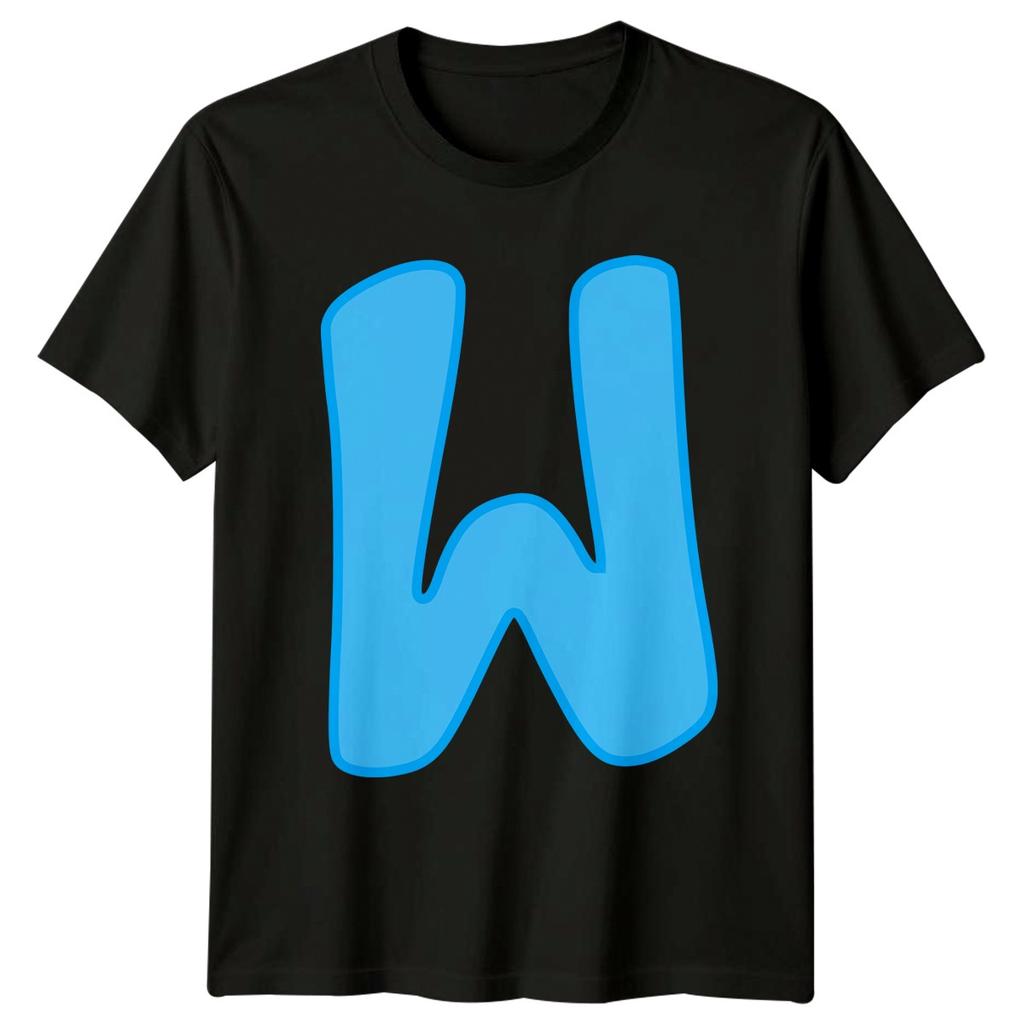 W Letter Alphabet Initials Mens T-Shirt Womens Tee Graphic Unisex Top
