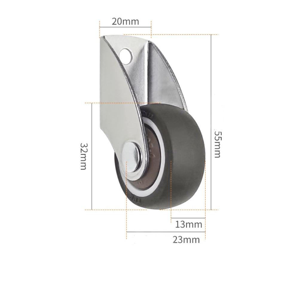 Smooth Rolling Furniture Wheels Floor-Friendly Rubber Caster Wheels Home Improvement