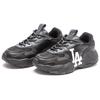 New MLB Big Ball Chunky Wear Resistant Height Increasing Low Top Chunky Sneakers Unisex Black 3ASHC311N-07BKS