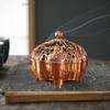 Подставка для горелки Чаша Рельефная Латунная Кадильница Украшение для Книжной полки Гостиной Дома Чайной Спальни