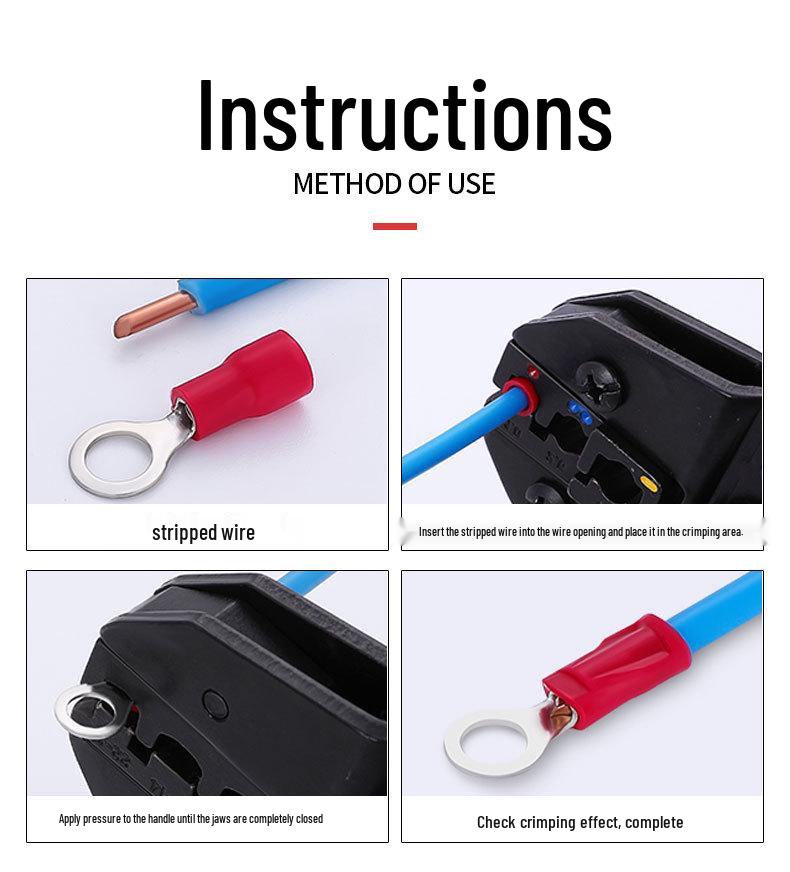 Набор из 200 штук обжимных наконечников для клемм RV холодного прессования с предварительно изолированными концами проводов в коробке