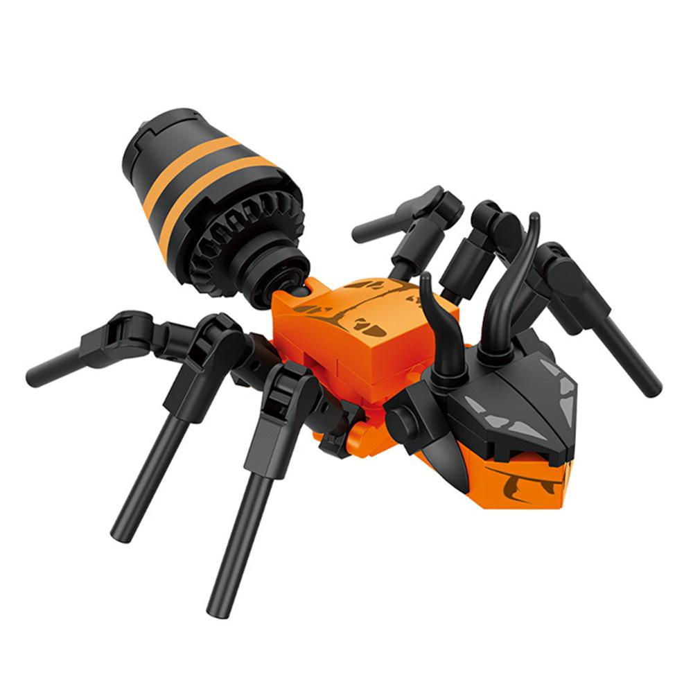 Городская ферма Огород Милые животные Насекомые Стрекоза Паук Богомол Многоножка Кузнечик Медоносная пчела Строительный блок Кирпичи Игрушка