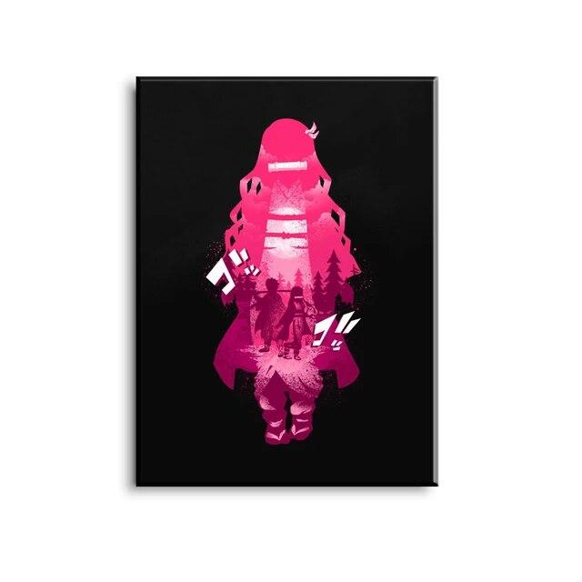 Плакат «Убийца демонов», персонаж мультфильма, настенная живопись на холсте и принт, современная гостиная, украшение для детской комнаты, Paintin