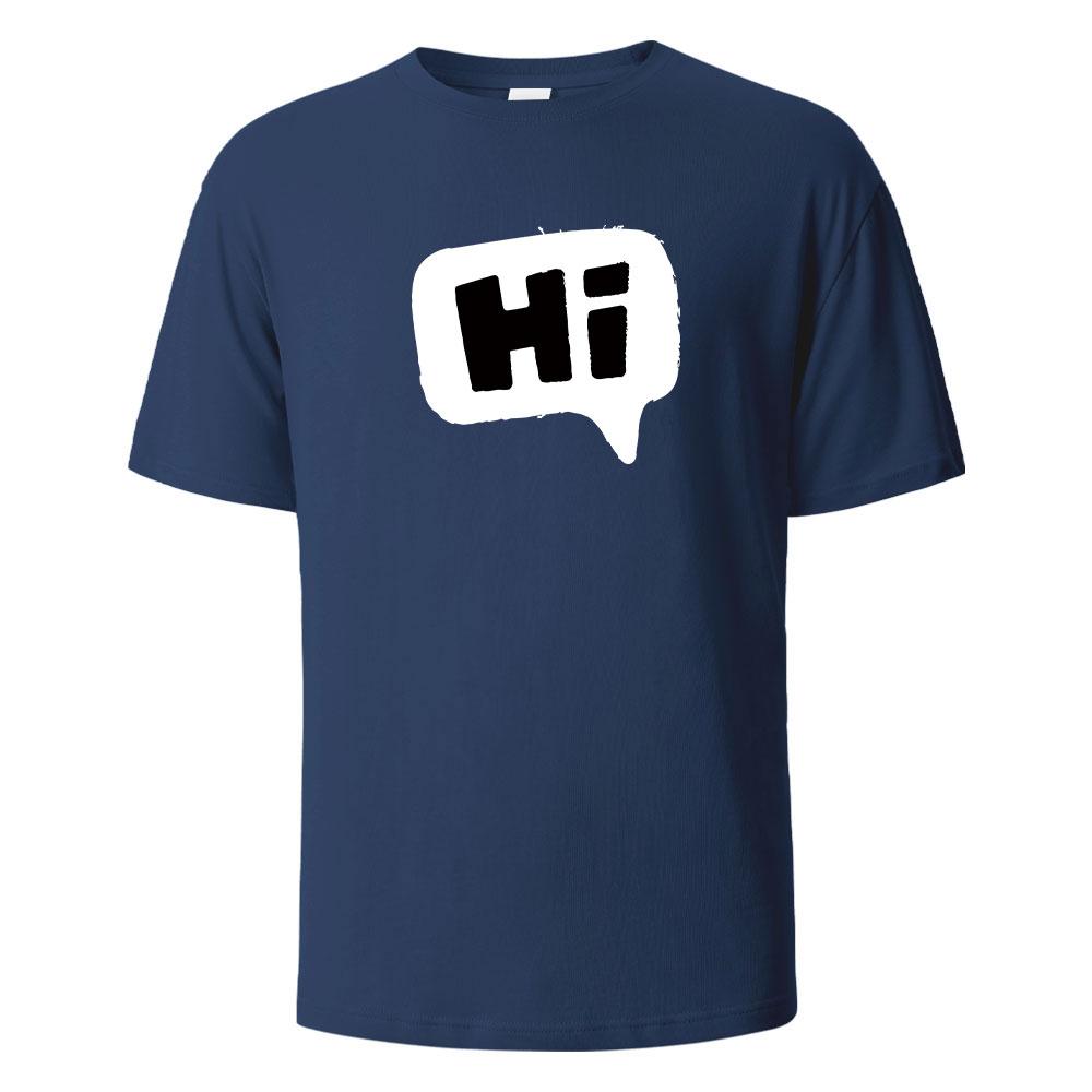 Hi Print T Shirts 100 Cotton Summer Tees For Unisex Unisex Oversize Casual Tops T Shirts