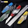 Foldable Tableware Knife Spoon Fork 4-In-1 Tablespoon Stainless Steel Bottle Opener Outdoor Camping Fruit Knife Folding Knife