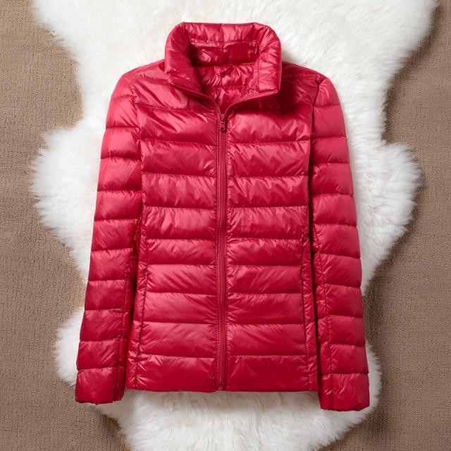 Down Jacket Women Coat Autumn Winter Jackets for Warm Quilted Parka Ladies and Light Female Ultralight Hooded