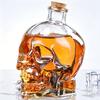 Декантер для виски в виде черепа, 3D стеклянная бутылка для крепких напитков с пробкой, Оригинальный диспенсер для вина для домашнего бара, Уникальный готический подарок для мужчин