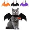Black/Purple/Orange Cat Bat Wings Harness with Bell Dog Wings Costumes  Photo Props