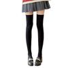 Универсальные черно-белые бархатные чулки до бедра: Сексуальный, Стройнящий, Однотонный