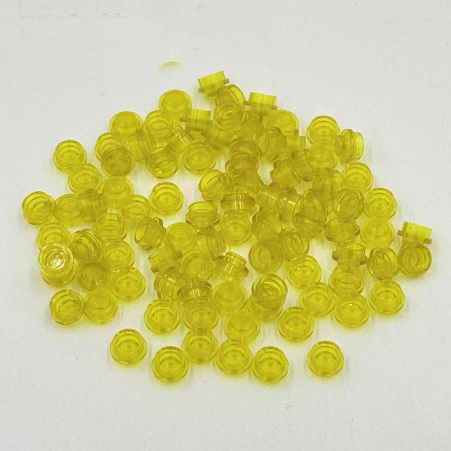 200 шт. DIY строительные блоки 1x1 круглая пластина Pixel Art Kit кирпич оптом, совместимый 4073 аниме-фигурка, просветляющий подарок для детей