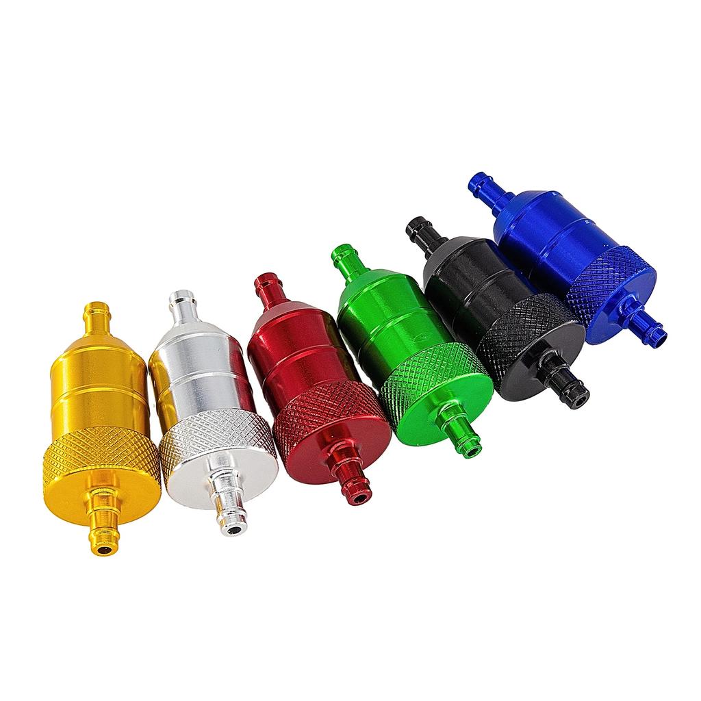 6 Color 8mm Petrol Gas Fuel Filter Cleaner For Motorcycle Pit Dirt Bike ATV Quad Inline Oil Gas Fuel Filter