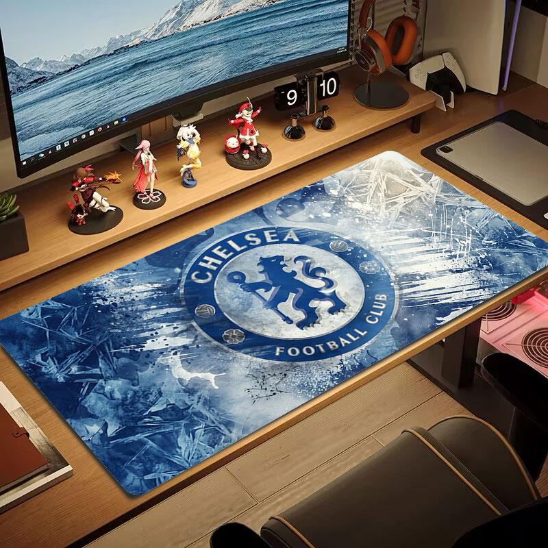 Chelsea F Коврик для мыши большого размера Большой игровой коврик для стола Нескользящий Коврик для ноутбука и планшета Большой коврик для мыши XXL Игровой коврик для мини-ПК С заблокированным краем