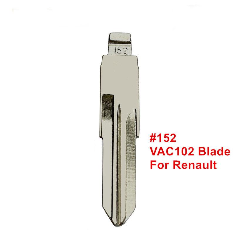 10pcs KD Xhorse Key Blank VAC102 NE72 HU136 #53 #54 #58 #152 #153 Uncut Remote Key Blade for Renault Megan Dacia Clio Duster