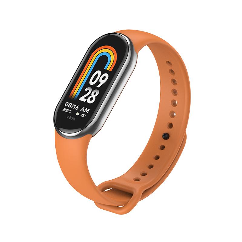 Силиконовый ремешок для Xiaomi Mi Band 8 Correa, спортивный браслет Miband8 NFC, умный браслет Pulseira, замена MiBand 8, аксессуары