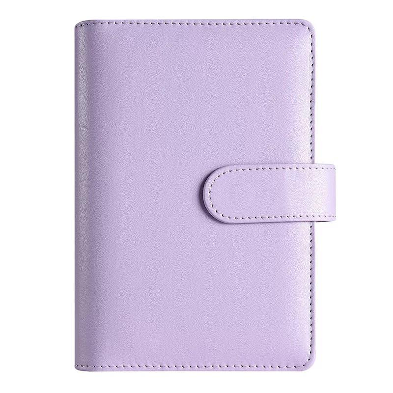 Customizable Printing Logo A6 Leather Loose-Leaf Notebook Cash Budget Planner Creative Planner Binder Gift