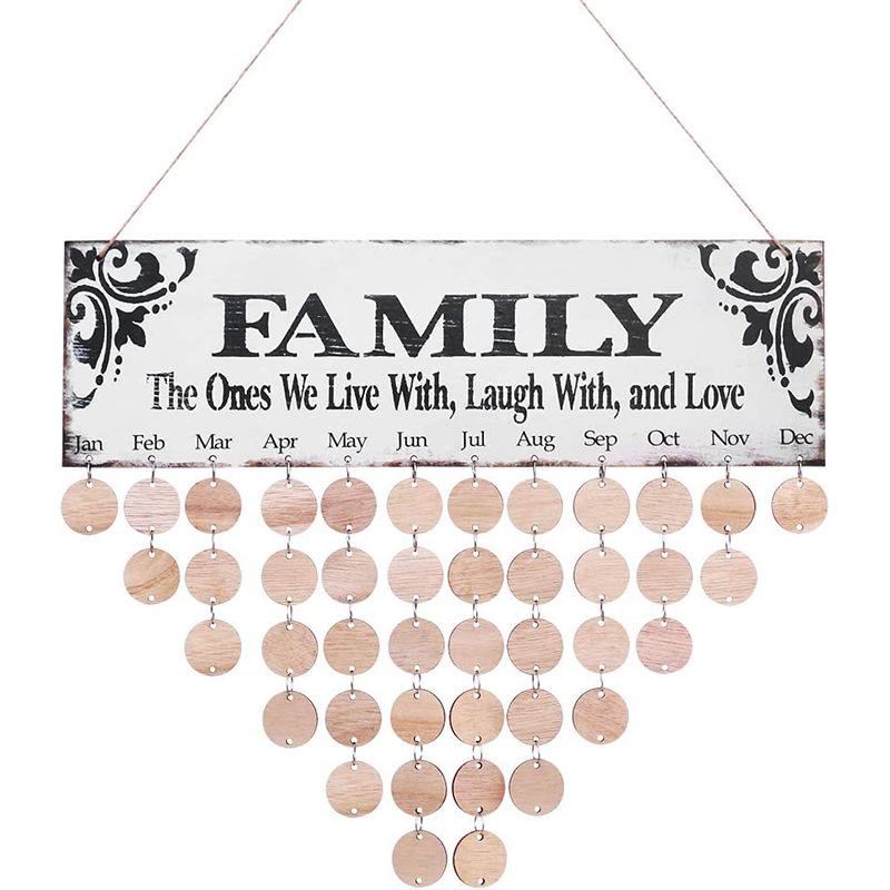 Heart-Shaped Wooden Hanging Sign - Home Decoration Pendant & Creative Message Board