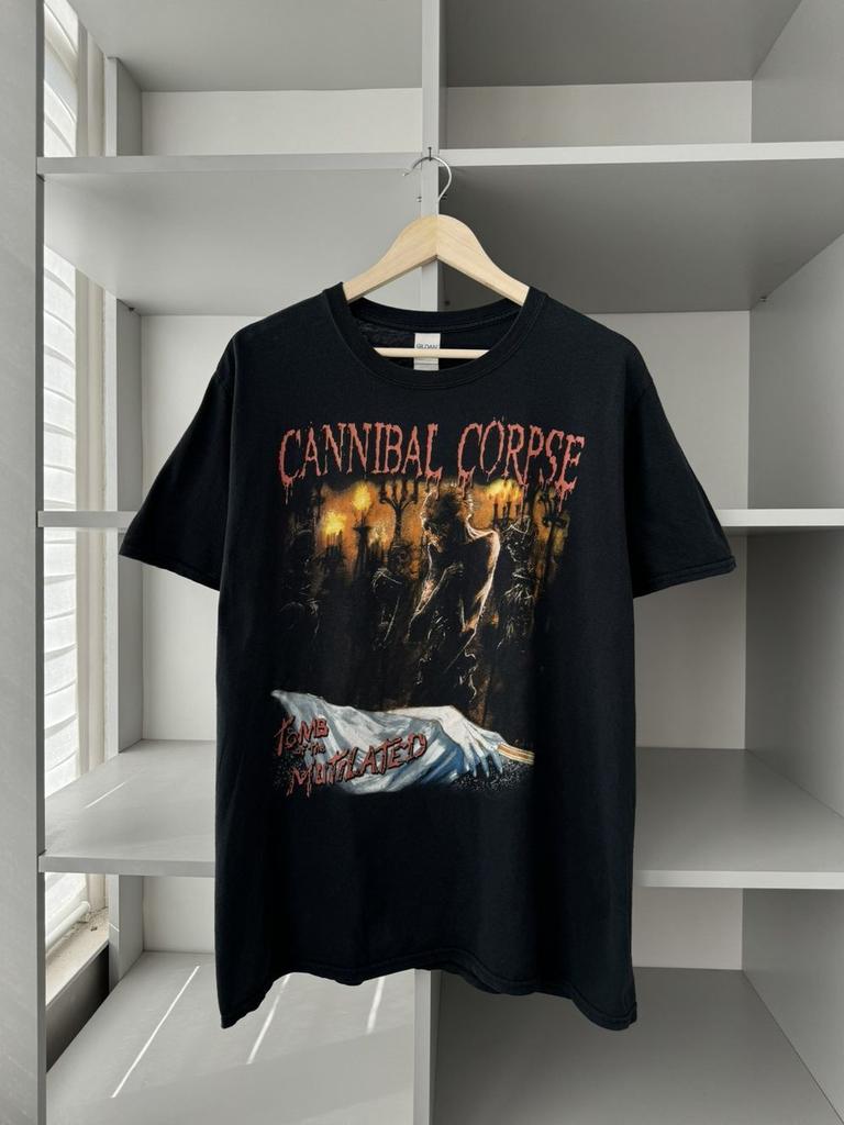 Унисекс футболка Хлопок Оверсайз Большой размер Cannibal Corpse Tomb of the