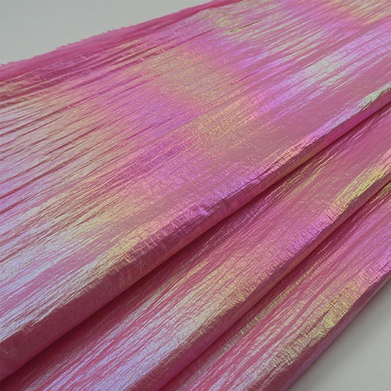 100*150 см нейлоновая перламутровая ткань водонепроницаемая пуховик лазерная симфония красочная градиентная ткань для шитья пуховиков