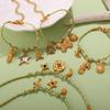 Новое женское DIY ожерелье с подвеской из плетеной веревки: Стильная титановая сталь для европейских и американских пляжных отпусков
