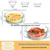 Стеклянная миска с крышкой, безопасная для использования в микроволновой печи