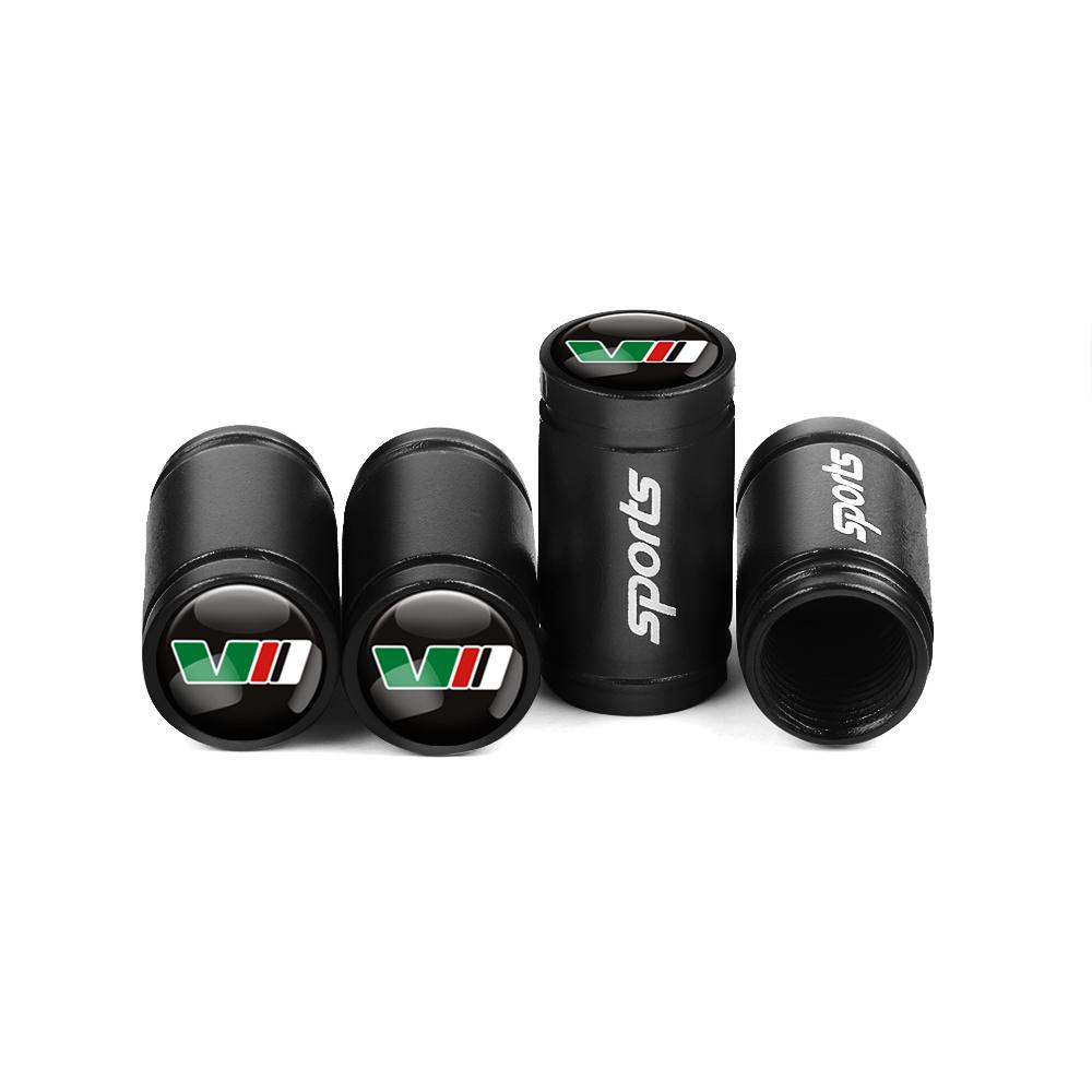 uwhxm4 Tire Valve Caps Decorative Tyre Wheel Stem Air Valve Cover for Skoda Octavia Rapid Fabia Superb Kodiaq Scala Karop Kamiq Citigo