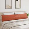 Sofa Cushions 2 Pieces Red Orange 200 x 40 cm Corduroy Fabric