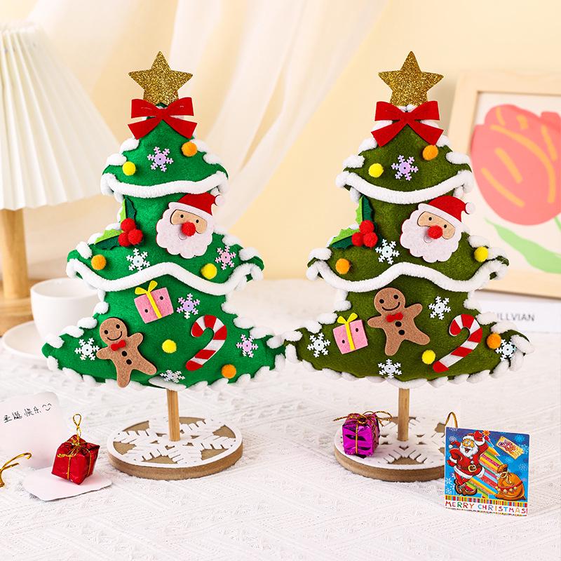 Handmade DIY Christmas Tree Decoration Kit for Kids - Tabletop Ornament Craft Set