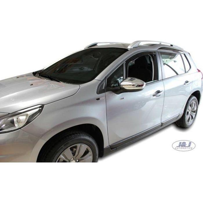 Дефлекторы воздуха - J&J AUTOMOTIVE - Peugeot 2008 - Тонированный - Усиленный акрил - Простая установка