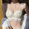 2022 Новое сексуальное женское белье без стальных колец, латексный бюстгальтер с кружевным бантом
