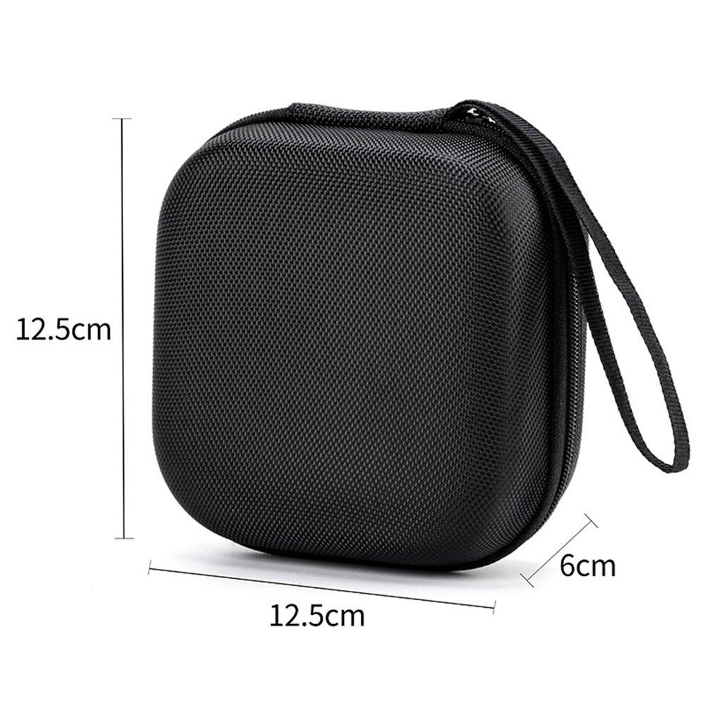 Durable Hard Shell EVA Storage Box Mini Black Pouch Carrying Bag Portable Zipper Earphone Case for Earphone