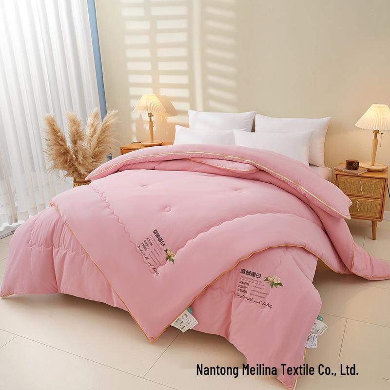 Crystal Home Textiles Шелковое одеяло из тутового шелка: Плотное весенне-осеннее одеяло для родителей и детей на молнии, Зимняя подарочная версия.