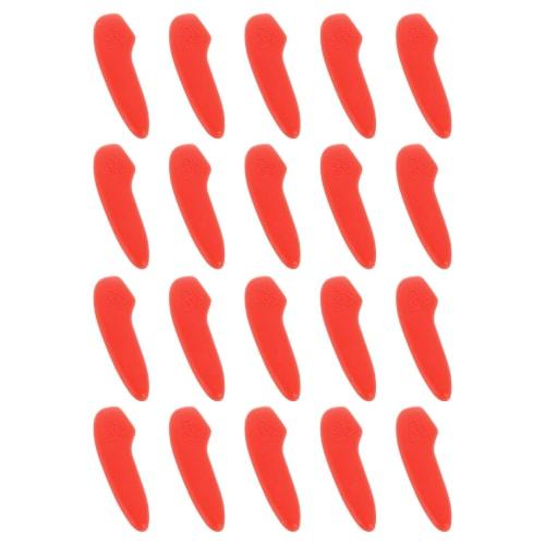 uxcell Blade Knife Tip Protective Covers, Plastic Knife Guard Sleeves, Knife Blade Tip Sleeve Covers for Kitchen, Red, 100 Pieces
