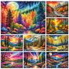 DIY Diamond Painting Beautiful Sunset Cross Stitch Kit Mosaic Art Diamond Painting Full Circle Diamond Home Decoration