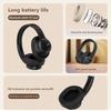 Беспроводные наушники Bluetooth с шумоподавлением, HiFi стереозвуком, длительным временем воспроизведения, складные, встроенным микрофоном, накладные наушники для игр, работы и путешествий