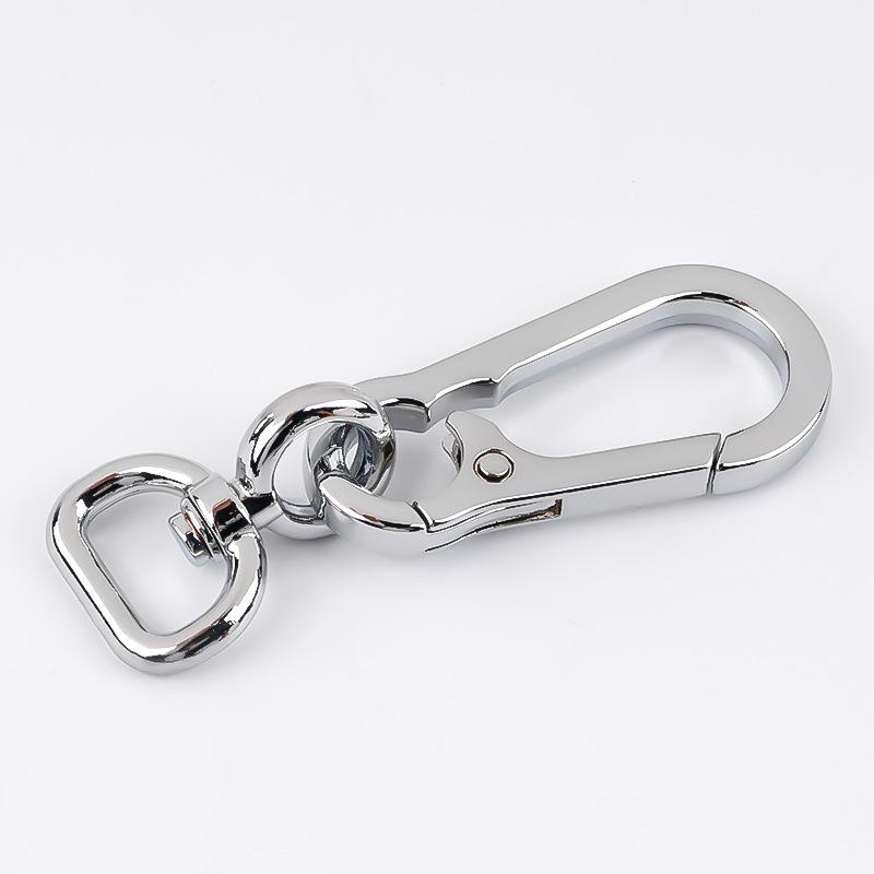 Premium Safety Mountaineering Buckle Creative Car Keychain Men's Waist Hanging Anti-Lost Key Chain Metal Hook Buckle Small Gift