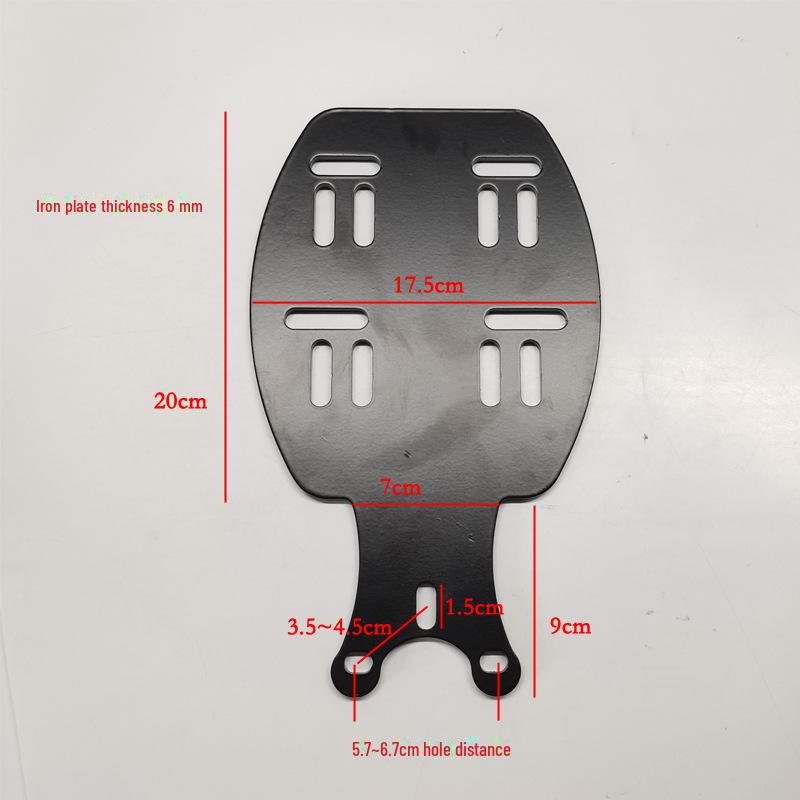 Багажник электромобиля национального стандарта: Yadi Emma Tail Knife Battery Scooter Turtle Средний ящик для хранения