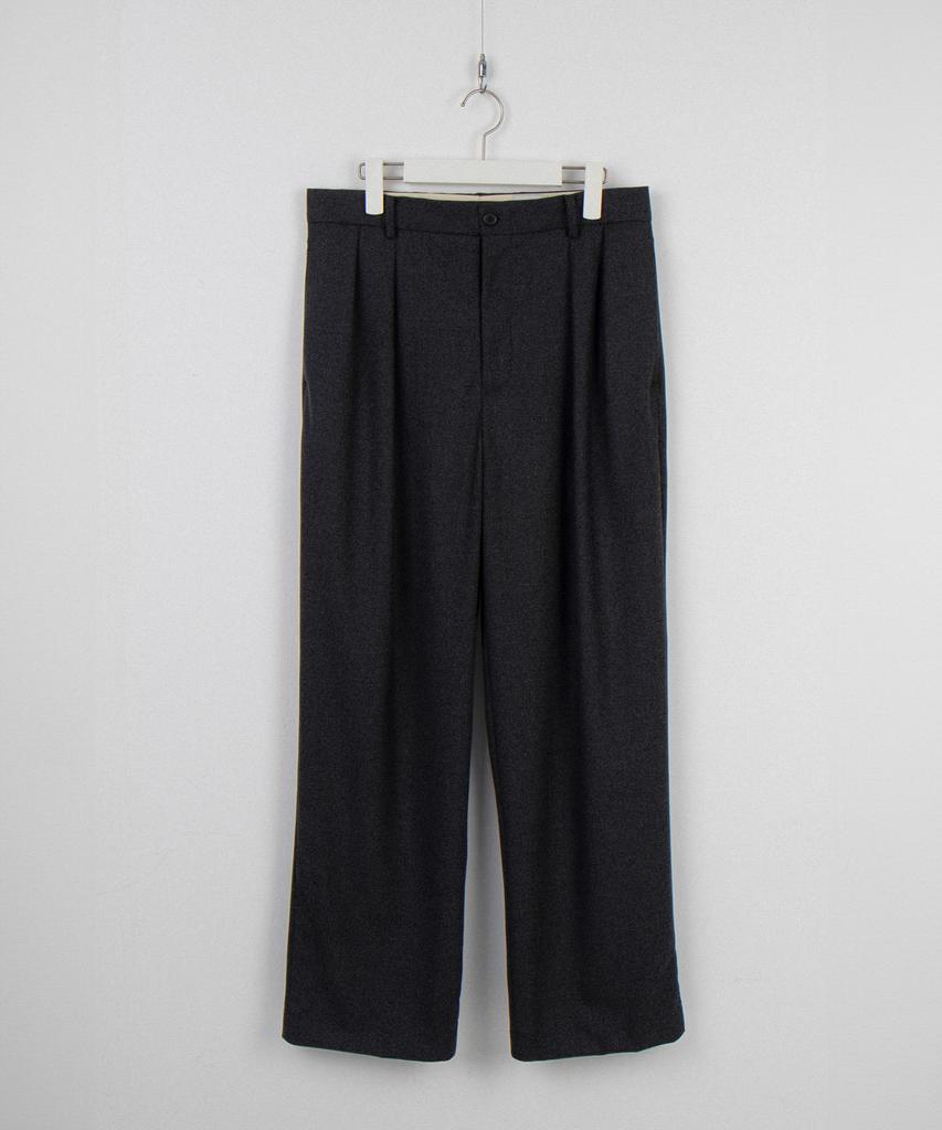 Wagi Flannel Wool Pritzker Pants (Charcoal)