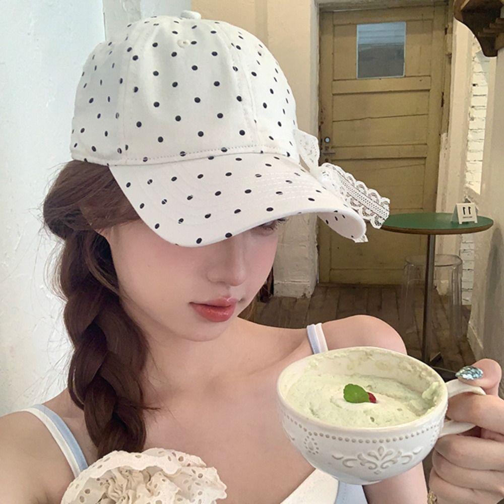 Polka Dot Baseball Cap Anti-Sun Hip Hop Caps Fashion Y2k Caps