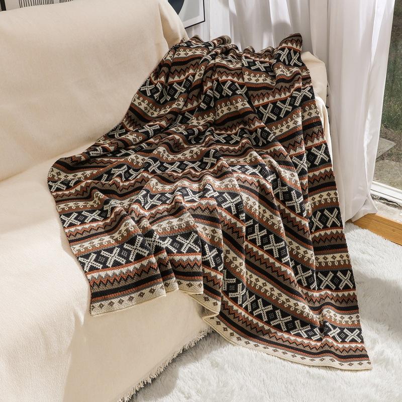 Одеяло для пикника на открытом воздухе, одеяло для дивана, Ins Style, одеяло для кемпинга Sucre, одеяло Bohemian, многофункциональное линейное одеяло