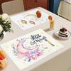 Рамадан Карим Льняная салфетка на стол Украшения для стола Мусульманские Исламские Принадлежности для вечеринки Курбан-байрам Благоприятные Украшения для дома Подарки