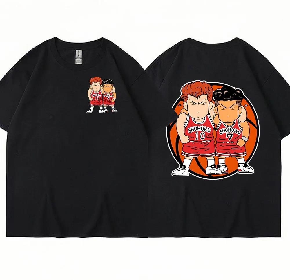 Новая футболка Футболка Slam Dunk Футболка Аниме Ryota Miyagi Футболки унисекс Женская баскетбольная команда Короткий рукав Оверсайз Корейская уличная одежда