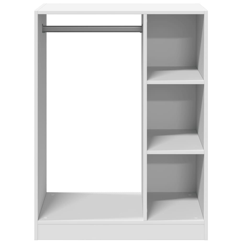 White Wardrobe 77 x 48 x 102 cm Engineered Wood