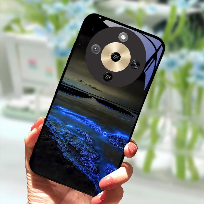 Для Honor X9d HonorX9d Чехол MTN-NX1 Роскошный Расписной Чехол Закаленное Стекло Корпус Телефона Для Honor X 9 D Fundas Coque Защита Камеры