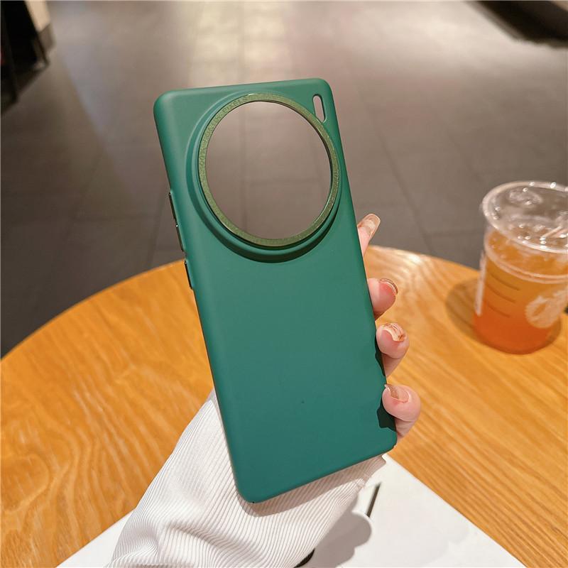 Для vivo X100 X100s Pro Прочная металлическая рамка для объектива с большим отверстием на ощупь, защитный чехол для ПК, задняя крышка в виде ракушки